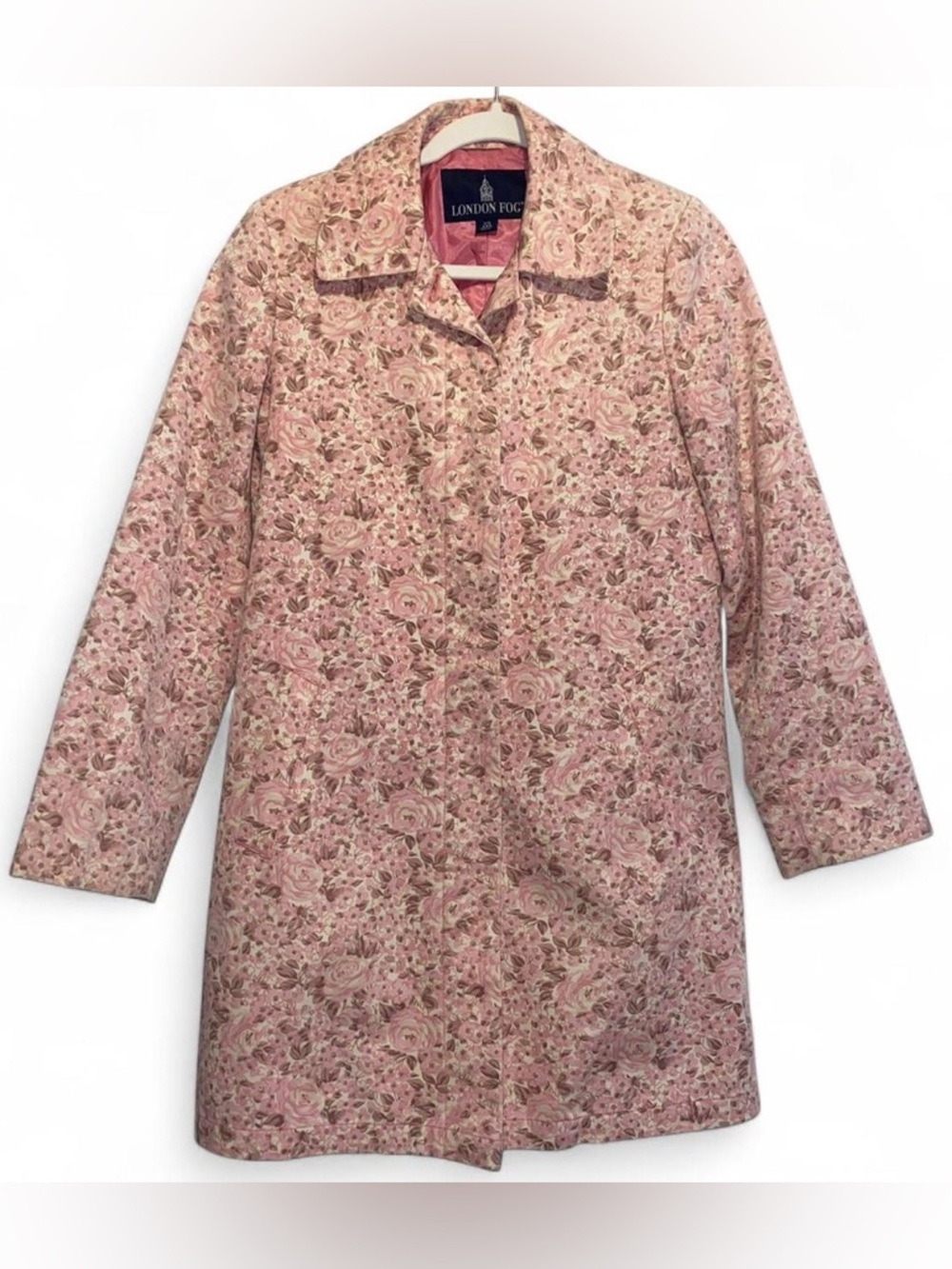 London Fog Pink Rose Trench Coat